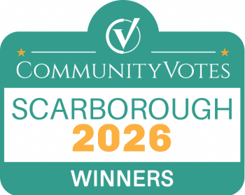 CommunityVotes Scarborough 2026 Winners badge